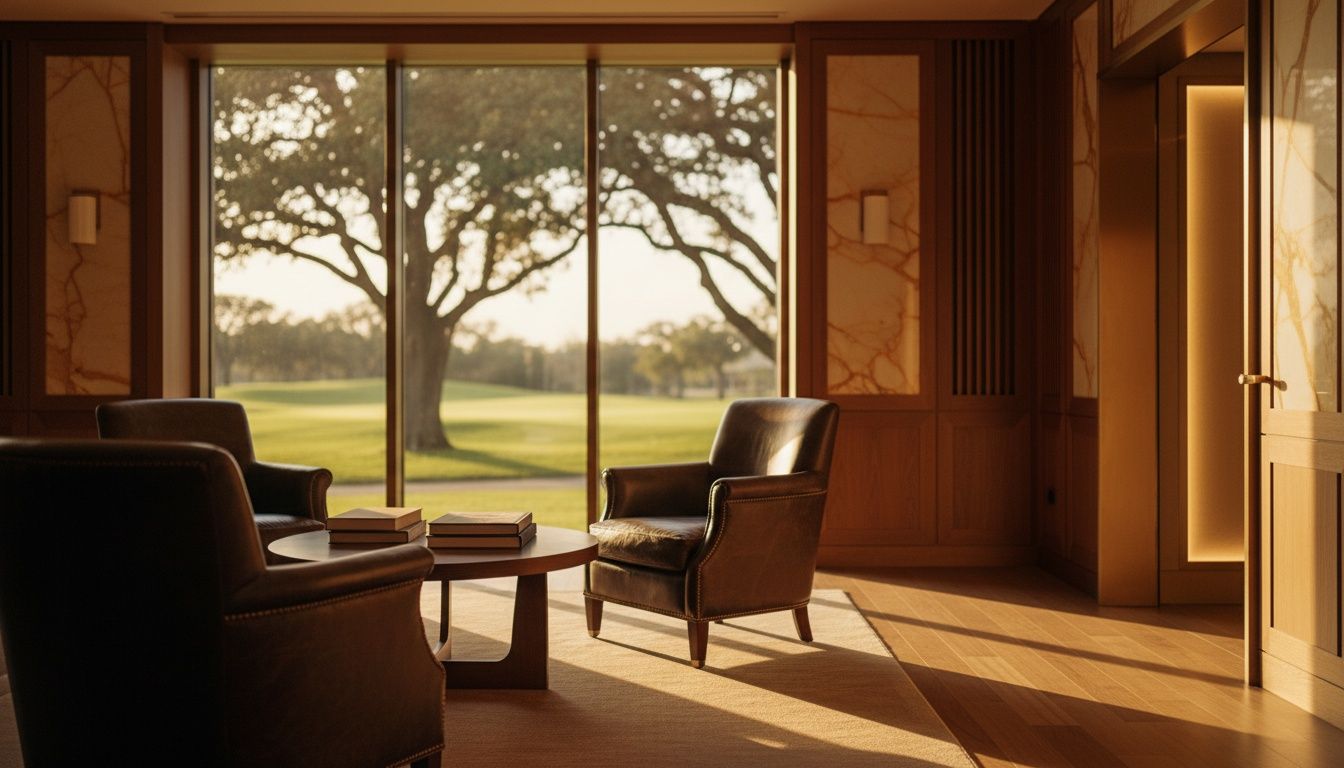 Golf and country club lounge with a Serotonin Active suite entrance